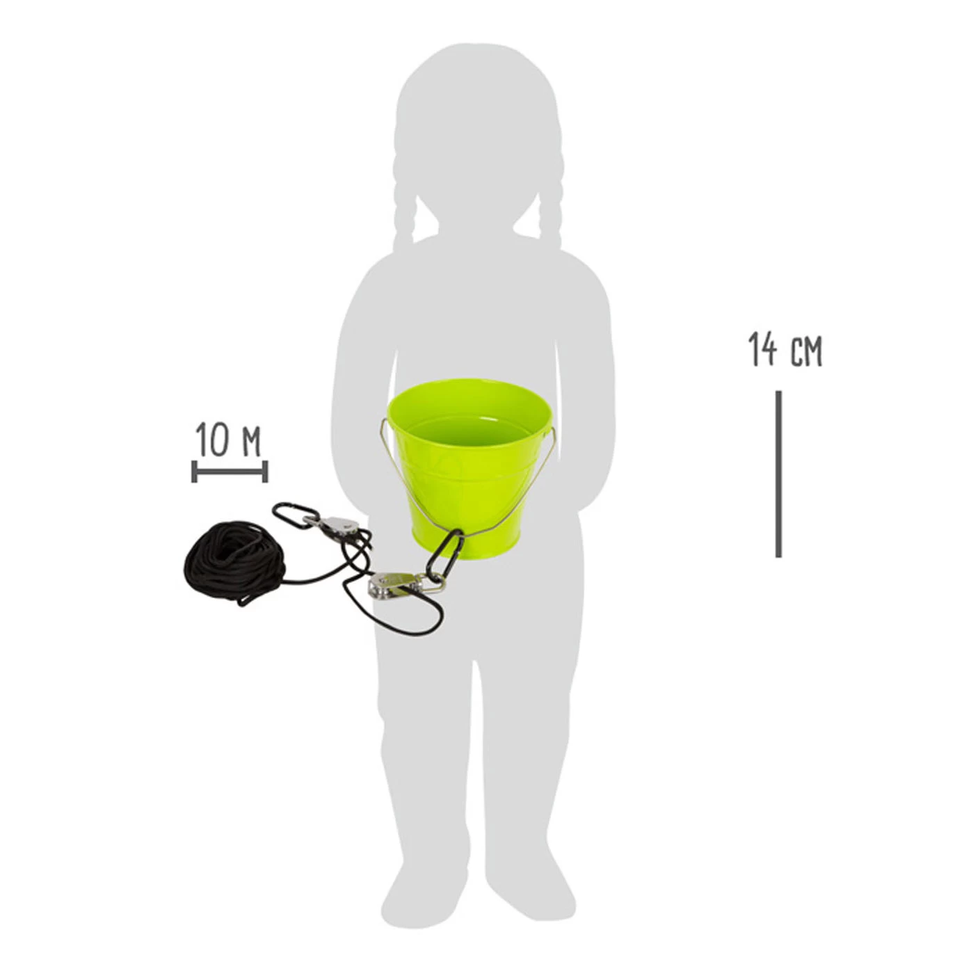 Small Foot - Emmer Groen Met Katrol 11 Small Foot - Emmer Groen Met Katrol - Afbeelding 9