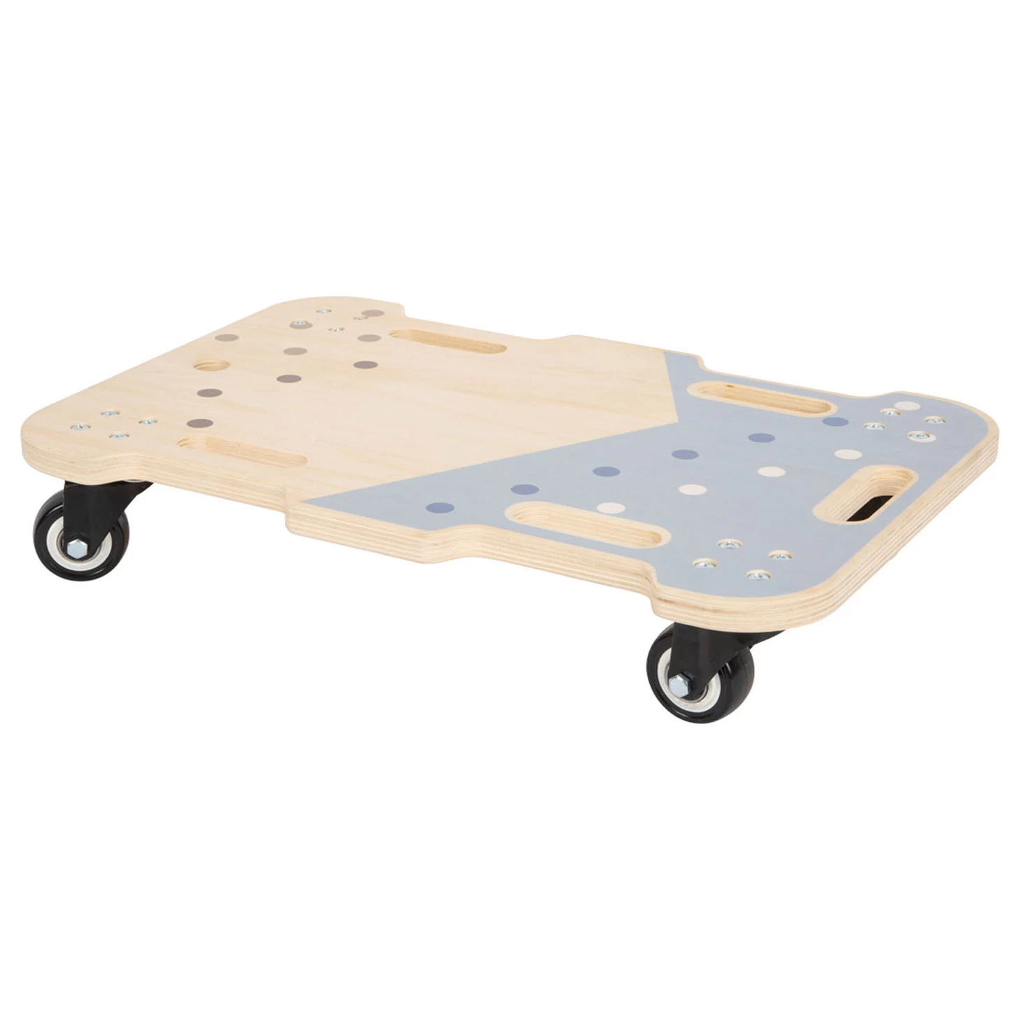 Small Foot - Houten Rollerbord Blauw 3 Small Foot - Houten Rollerbord Blauw