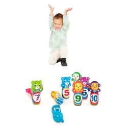 Foam Kegelspel Dieren, 10dlg. -Speelgoedwinkel Voor Buiten 7210563y