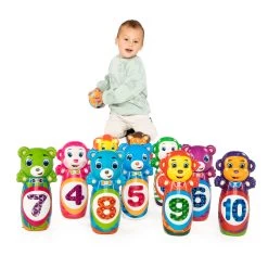 Foam Kegelspel Dieren, 10dlg. -Speelgoedwinkel Voor Buiten 7210563z