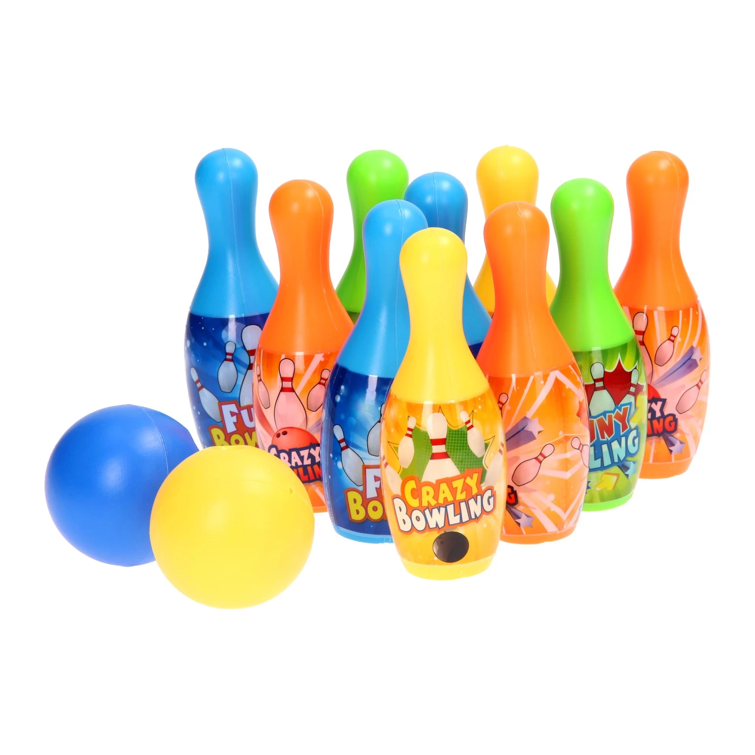 Gekleurde Bowlingset 4 Gekleurde Bowlingset - Afbeelding 2