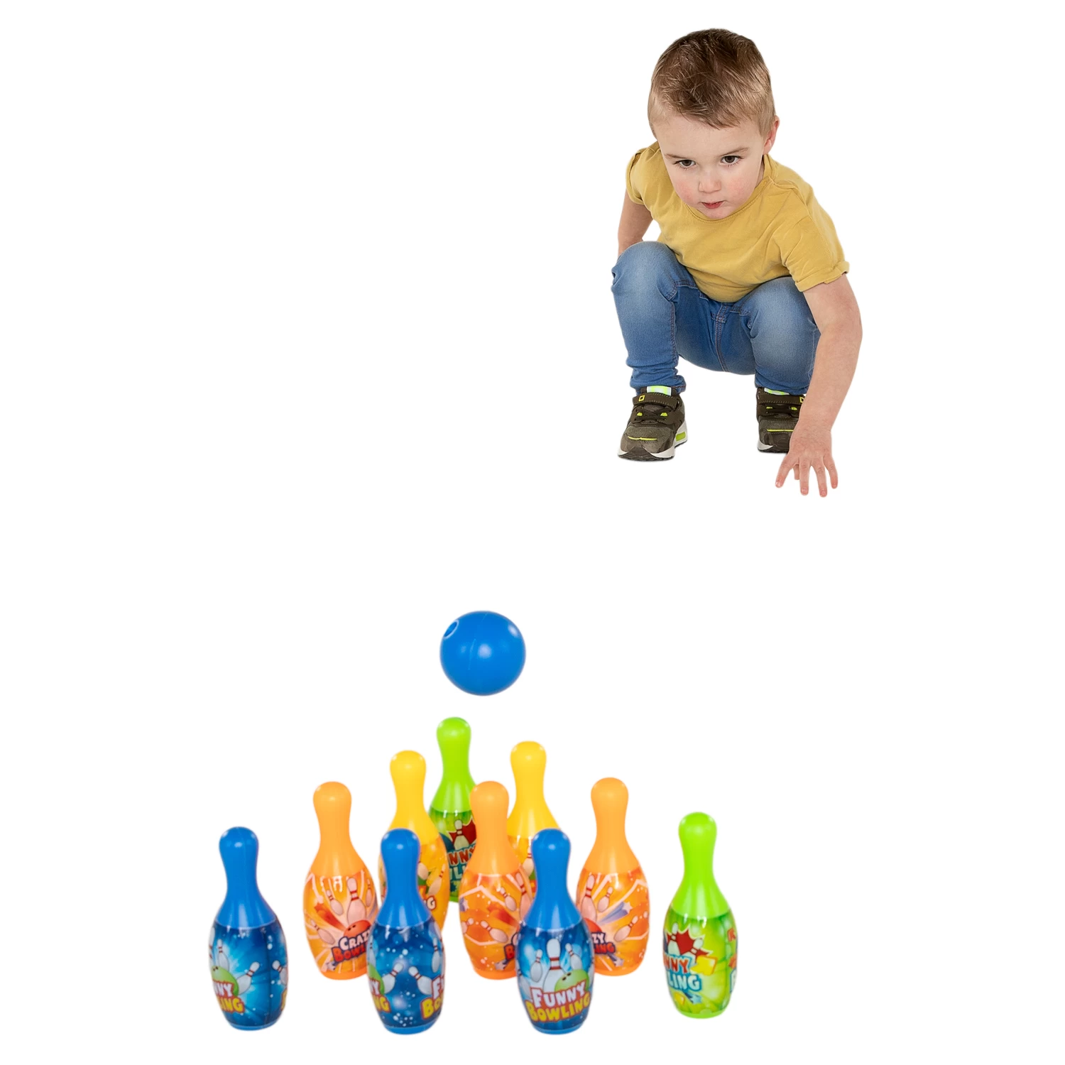Gekleurde Bowlingset 5 Gekleurde Bowlingset - Afbeelding 3